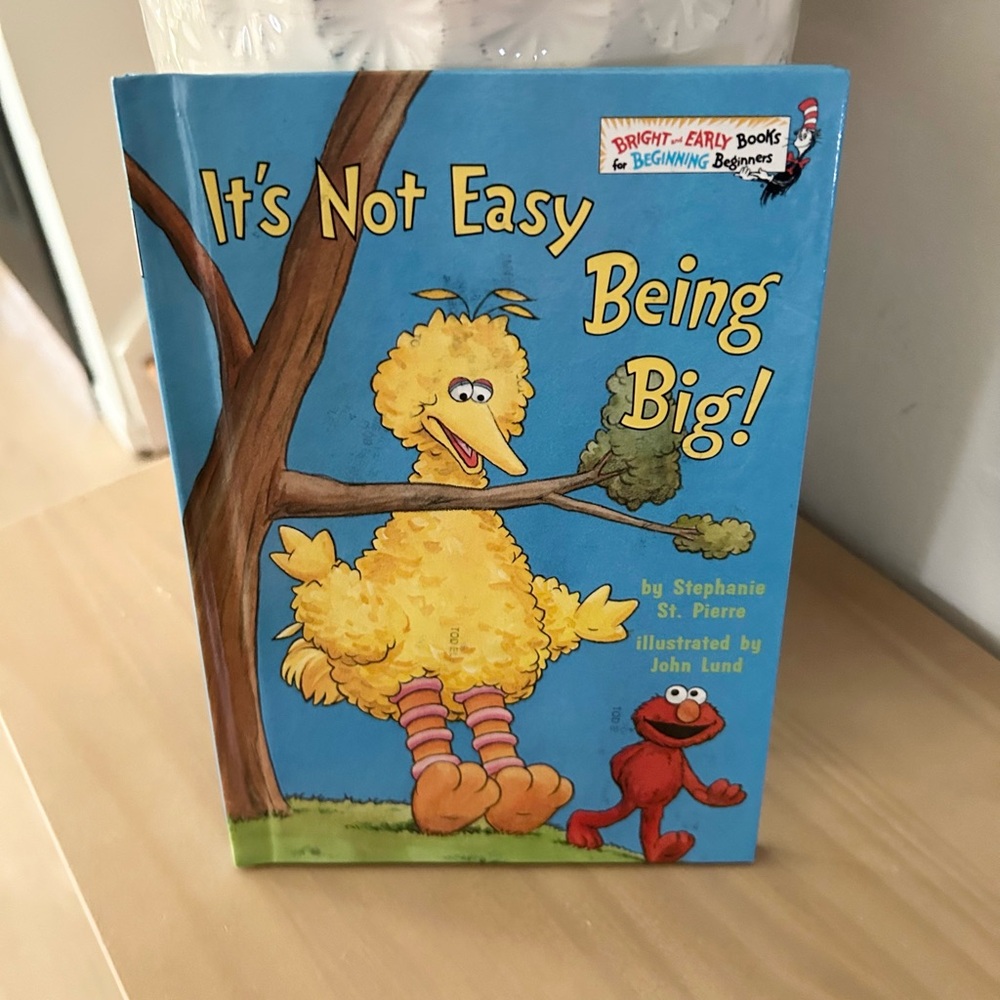 Vintage 1998 Sesame Street It’s Not Easy Being Big! Hardcover Book